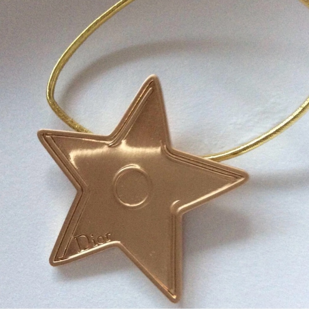 Dior Gold Star Pendant Necklace - Women's Accessory
